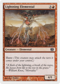 Lightning Elemental (8ED-201) - 8th Edition Foil