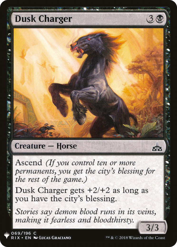 Dusk Charger (LIST-069) - The List