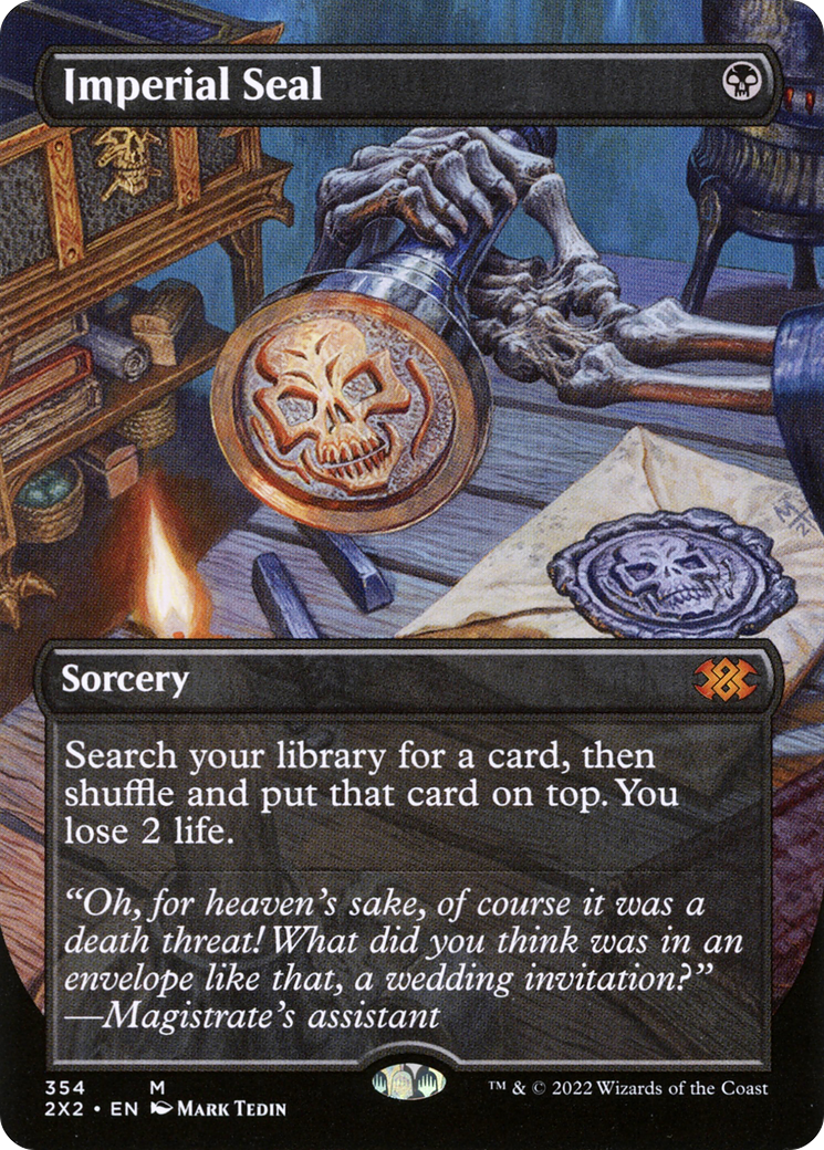 Imperial Seal (Borderless) (2X2-354) - Double Masters 2022 Foil