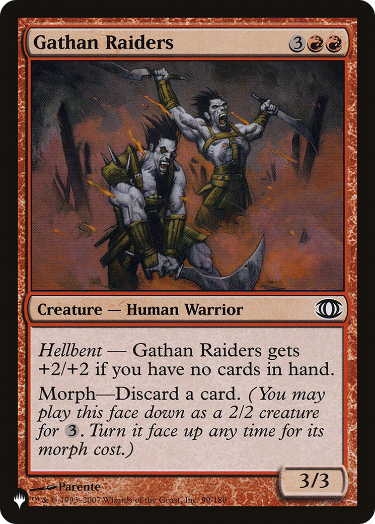 Gathan Raiders (LIST-99/180) - The List