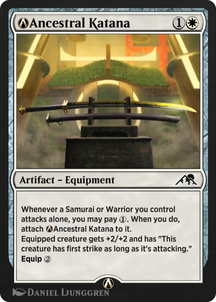 A-Ancestral Katana (NEO-A-1) - Kamigawa: Neon Dynasty
