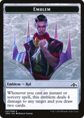 Emblem - Ral, Izzet Viceroy (GRN-007) - Guilds of Ravnica Tokens
