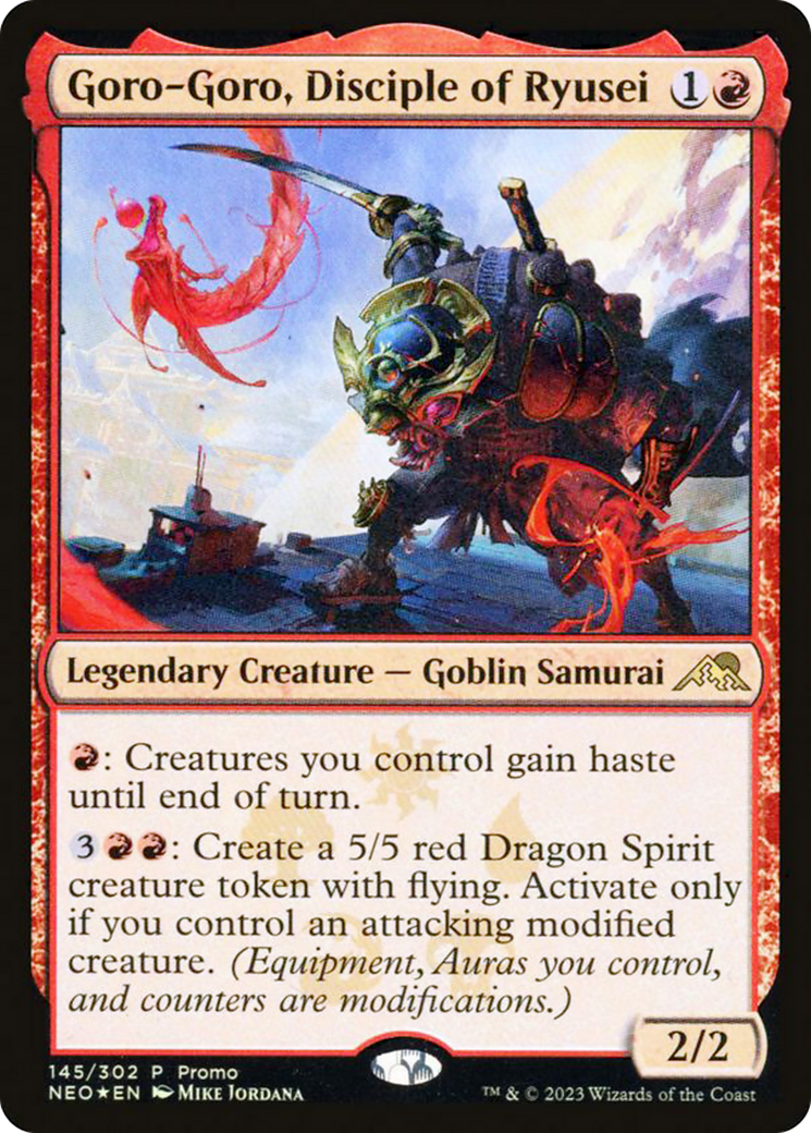 Goro-Goro, Disciple of Ryusei (MEDIA-145) - Kamigawa: Neon Dynasty Promos Foil