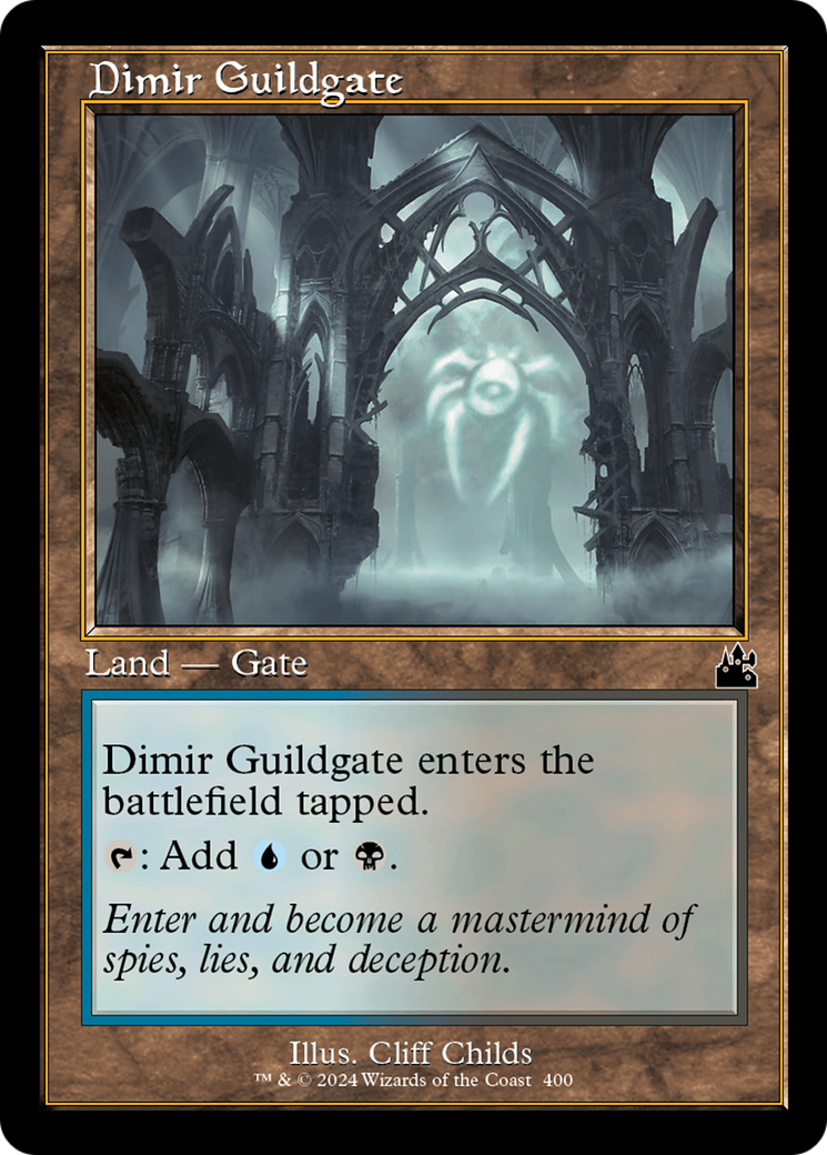 Dimir Guildgate (Retro Frame) (RVR-400) - Ravnica Remastered