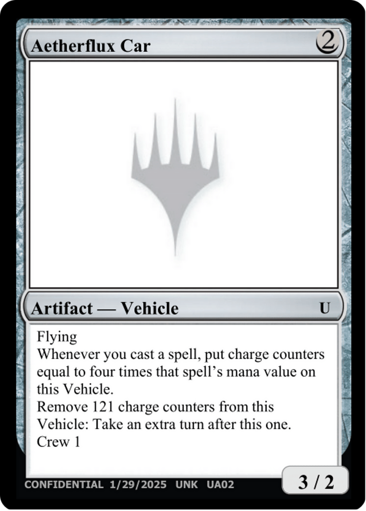 Aetherflux Car (-) - Un-Known Event Playtest Cards