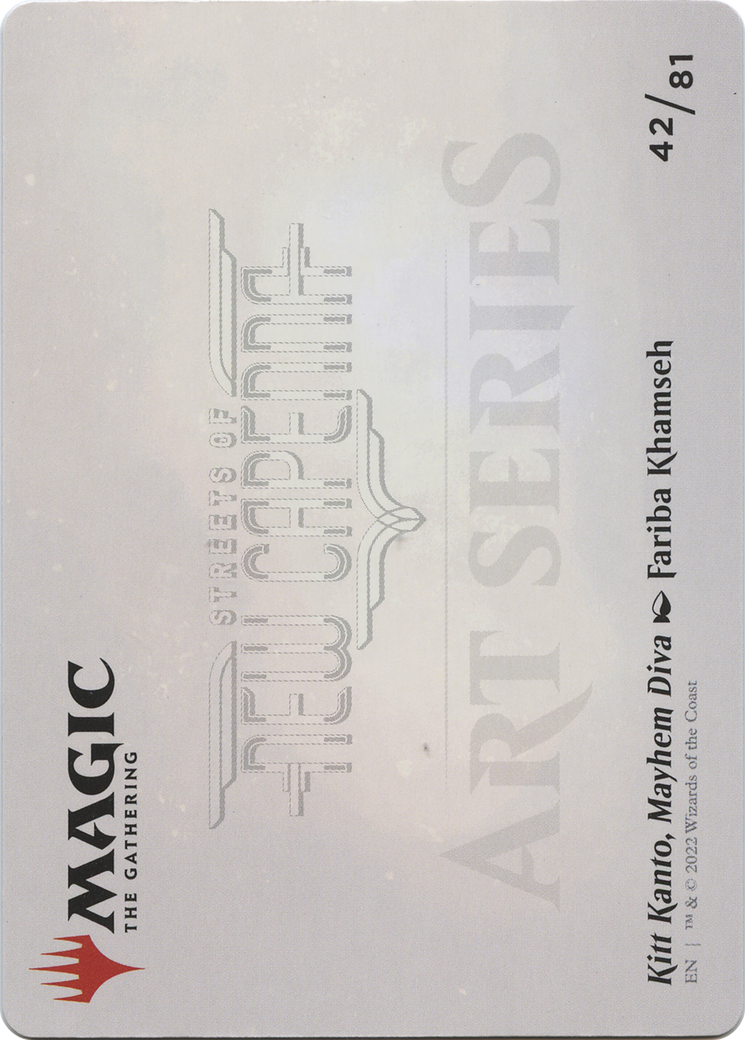 Kitt Kanto, Mayhem Diva // Kitt Kanto, Mayhem Diva (ASNC-042) - New Capenna Art Series (Borderless) Foil