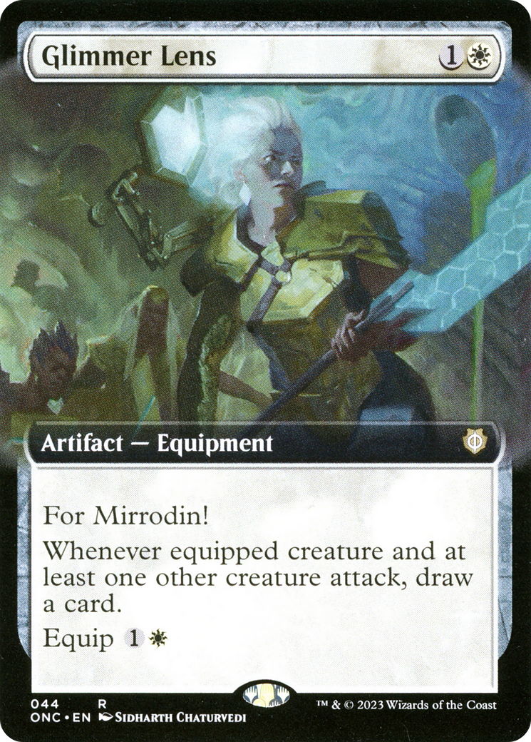 Glimmer Lens (Extended Art) (ONC-044) - Phyrexia: All Will Be One Commander: (Extended Art)