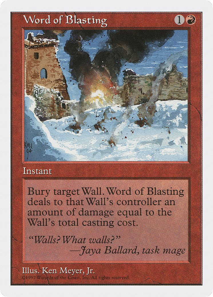 Word of Blasting (5ED-) - Fifth Edition