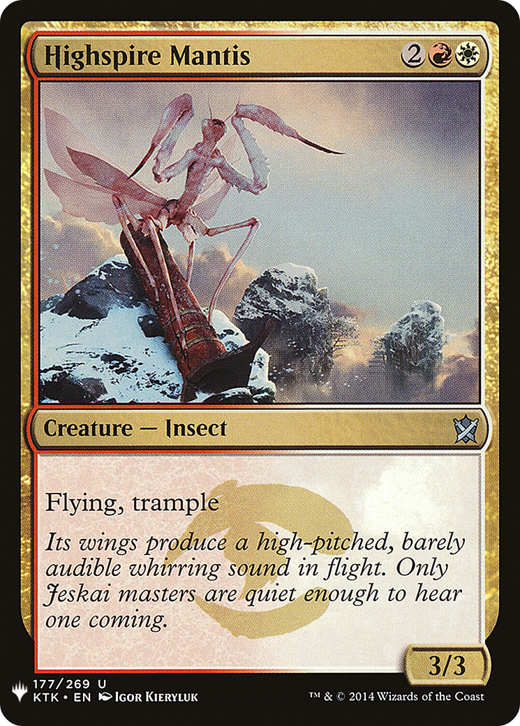 Highspire Mantis (LIST-177) - The List