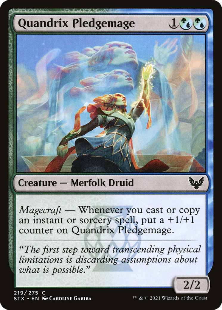 Quandrix Pledgemage (STX-219) - Strixhaven: School of Mages Foil