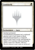 Unstickerify (-) - Un-Known Event Playtest Cards