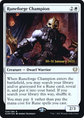 Runeforge Champion (PRE-026) - Kaldheim Promos Foil