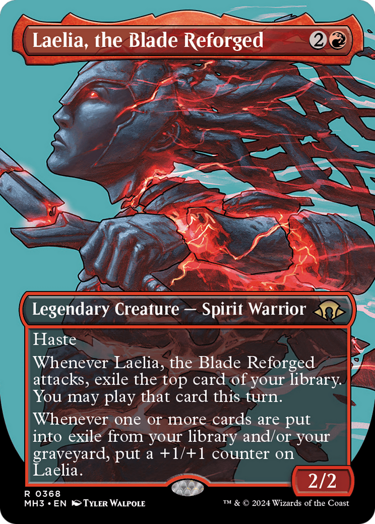 Laelia, the Blade Reforged (Borderless) (MH3-368) - Modern Horizons 3 Foil