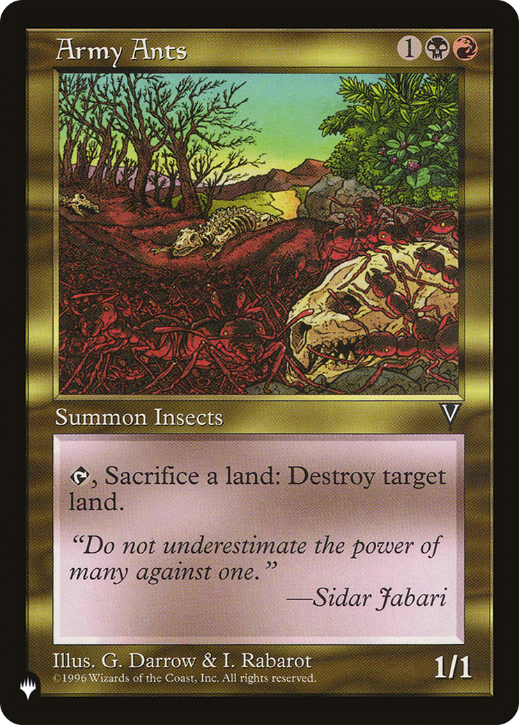 Army Ants (LIST-) - The List