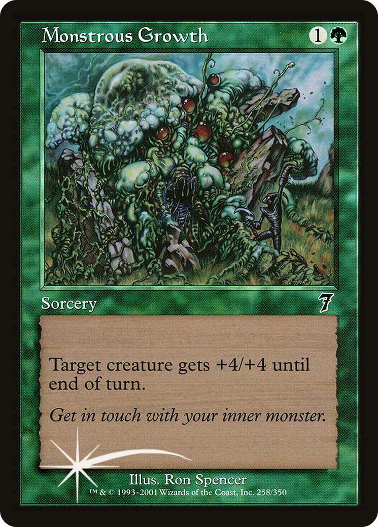Monstrous Growth (7ED-258) - 7th Edition Foil