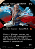 Taigam, Master Opportunist (Borderless) (TDM-335) - Tarkir: Dragonstorm: (Showcase) Foil