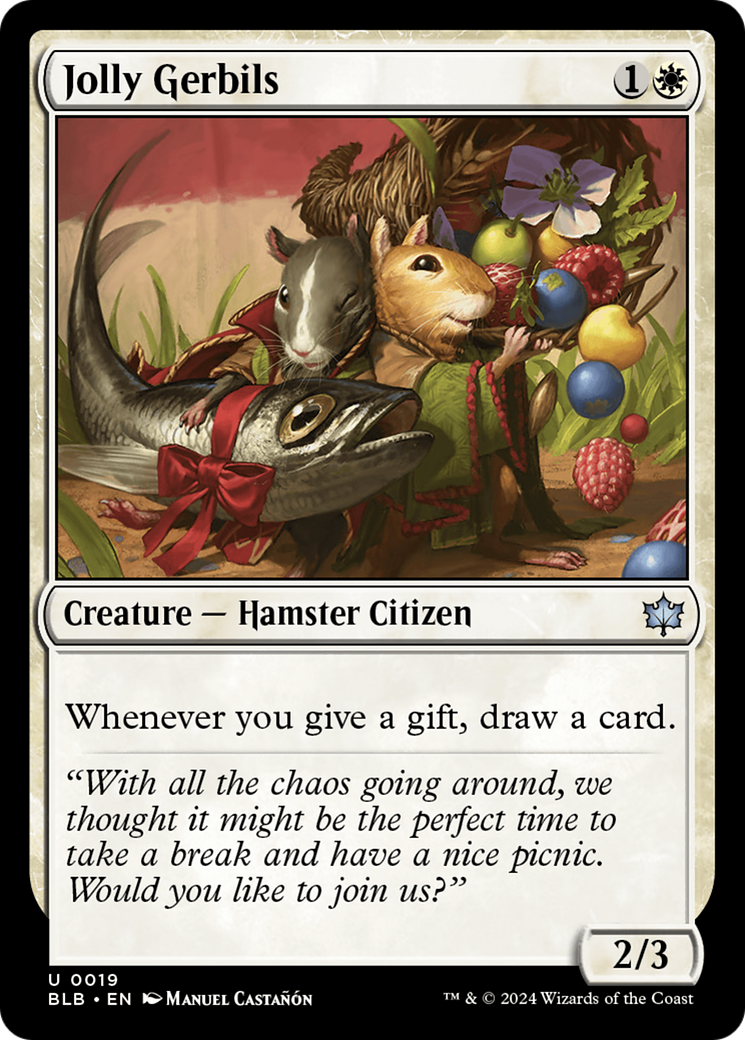 Jolly Gerbils (BLB-019) - Bloomburrow Foil