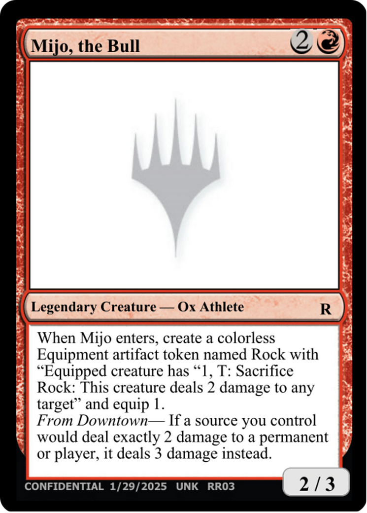 Mijo, the Bull (-) - Un-Known Event Playtest Cards