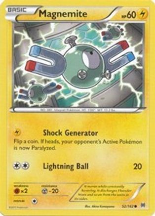 Magnemite (52) (52) 052  - Reverse Holofoil XY  BREAKthrough - Common