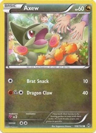 Axew (108) (108) 108  - Reverse Holofoil XY  BREAKthrough - Common
