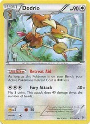 Dodrio 117  - Reverse Holofoil XY  BREAKthrough - Rare