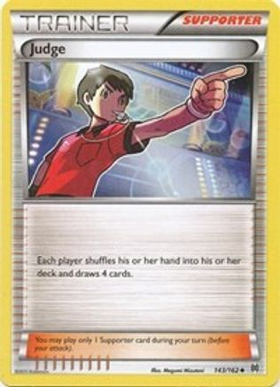 Judge 143  - Reverse Holofoil XY  BREAKthrough - Uncommon