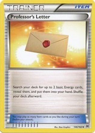 Professor's Letter 146  XY  BREAKthrough - Uncommon