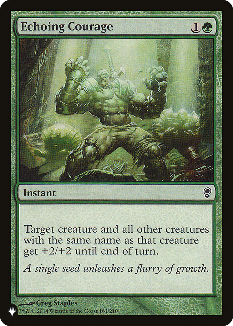 Echoing Courage (LIST-161/210) - The List