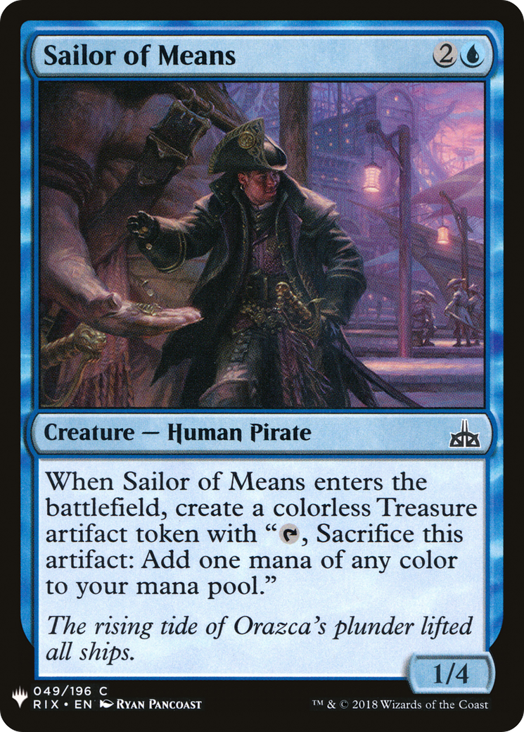 Sailor of Means (LIST-049) - The List