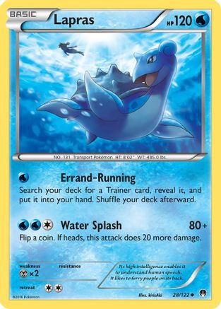 Lapras 028  XY  BREAKpoint - Uncommon