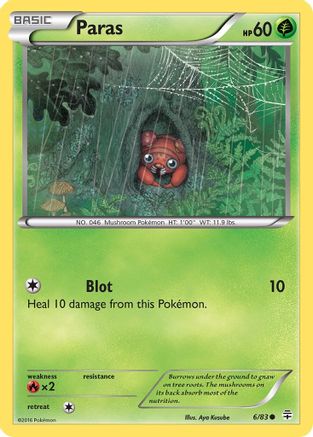 Paras 006  - Reverse Holofoil Generations - Common