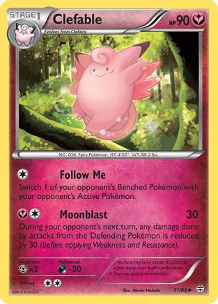 Clefable 051  Generations - Uncommon