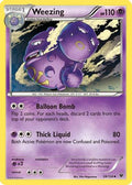 Weezing 028  - Reverse Holofoil XY  Fates Collide - Uncommon
