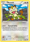 Meowth 074  - Reverse Holofoil XY  Fates Collide - Common