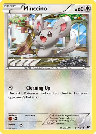 Minccino (86) (86) 086  - Reverse Holofoil XY  Fates Collide - Common