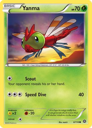 Yanma 006  XY  Steam Siege - Common
