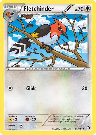 Fletchinder 095  XY  Steam Siege - Uncommon