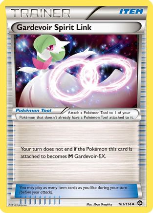 Gardevoir Spirit Link 101  - Reverse Holofoil XY  Steam Siege - Uncommon