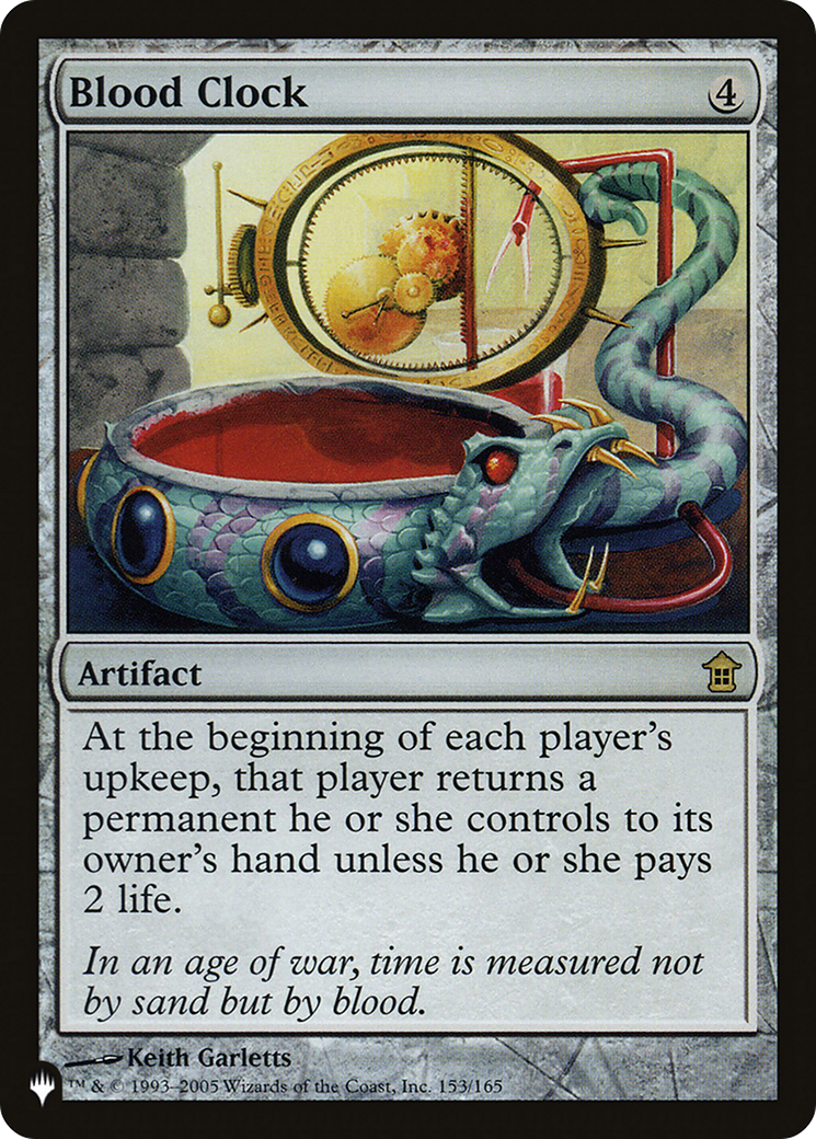 Blood Clock (LIST-153/165) - The List