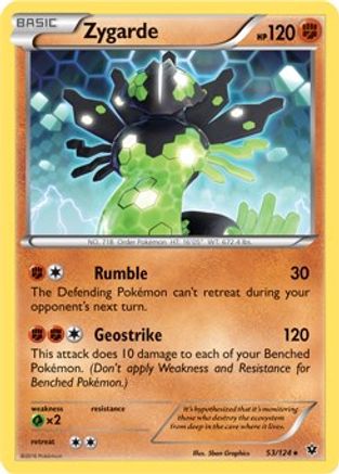 Zygarde - 53/124 (XY Fates Collide)/124  - Holofoil Deck Exclusives - Holo Rare