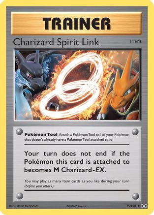 Charizard Spirit Link 075  - Reverse Holofoil XY  Evolutions - Uncommon