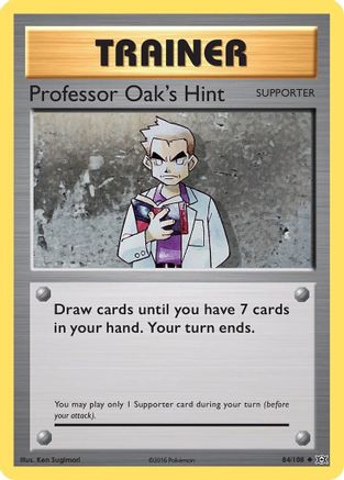 Professor Oak's Hint 084  XY  Evolutions - Uncommon