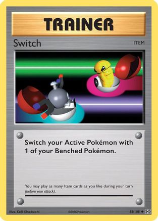 Switch 088  - Reverse Holofoil XY  Evolutions - Uncommon