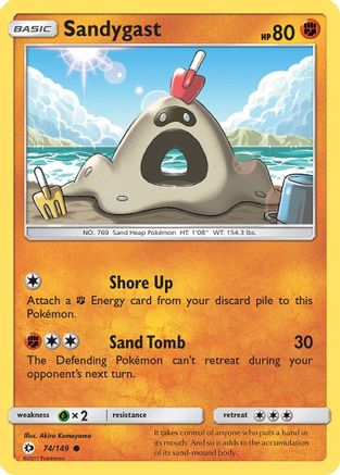 Sandygast 074  SM Base Set - Common