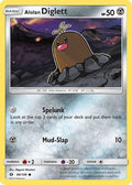 Alolan Diglett 086  - Reverse Holofoil SM Base Set - Common