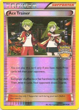 Ace Trainer - 69/98 (Regional Championships)/98  - Reverse Holofoil League & Championship Cards - Promo