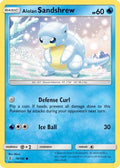 Alolan Sandshrew 019  - Reverse Holofoil SM  Guardians Rising - Common