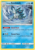 Alolan Sandslash 020  - Reverse Holofoil SM  Guardians Rising - Rare