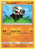 Pancham 072  - Reverse Holofoil SM  Guardians Rising - Common