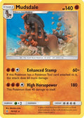 Mudsdale 076  - Reverse Holofoil SM  Guardians Rising - Holo Rare
